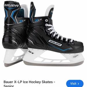 Bauer X-LP Black and Blue Ice Hockey Skates size 9